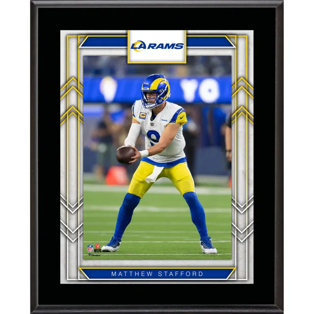 Framed Matthew Stafford Los Angeles Rams Autographed Royal Nike