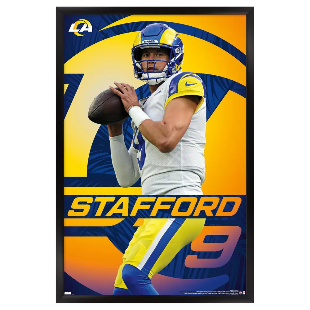 Framed Matthew Stafford Los Angeles Rams Autographed Royal Nike