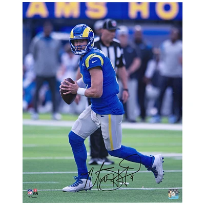 Matthew Stafford Los Angeles Rams Autographed 16'' x 20'' Rollout Photograph