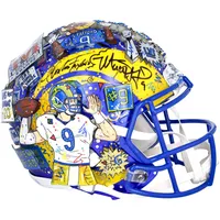 Justin Herbert Los Angeles Chargers Autographed Speed Mini Helmet - Hand  Painted by Artist Charles Fazzino - B410486