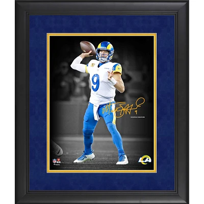 Matthew Stafford Los Angeles Rams Facsimile Signature Framed 11" x 14" Spotlight Photograph