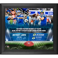 Matthew Stafford Los Angeles Rams Framed 15" x 17" 50000 Passing Yards Collage