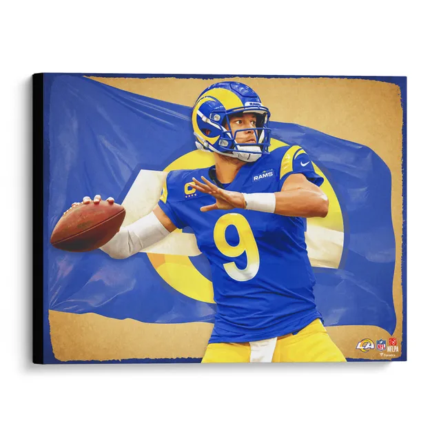 Matthew Stafford Los Angeles Rams 16 x 20 Photo Print - Designed & Signed  by Artist Brian Konnick - Limited Edition 25