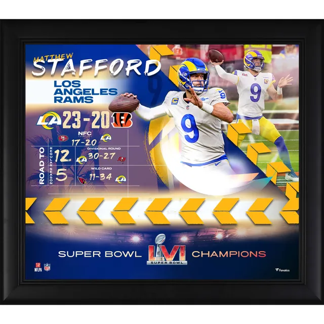 Los Angeles Rams 2-Time Super Bowl Champions 20'' x 24'' Historic Ticket  Framed Collage