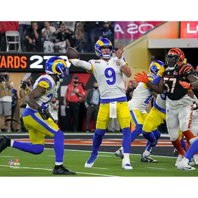 Matthew Stafford Los Angeles Rams Fanatics Authentic Unsigned Super Bowl LVI Game-Winning Touchdown Throw Photograph