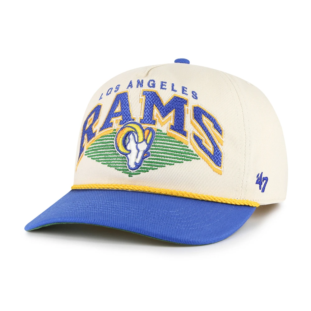 Casquette ajustable Pomona Rope Hitch crème Los Angeles Rams '47 pour homme