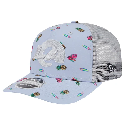 Men's New Era  Light Blue Los Angeles Rams Adventure Surfboard 9SEVENTY Adjustable Hat
