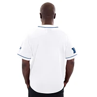 Men's Starter  White Los Angeles Rams Relay Full-Button Baseball Jersey