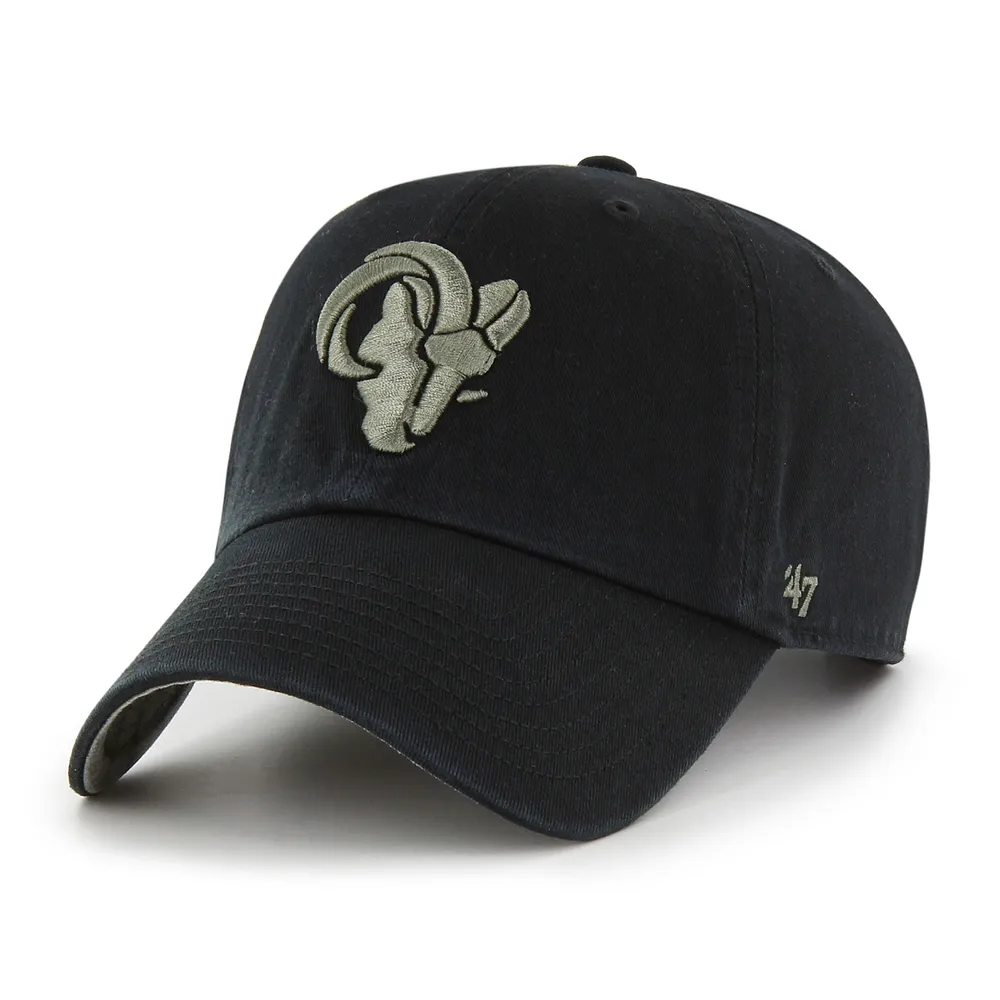 Lids Los Angeles Rams '47 Ballpark Clean Up Adjustable Hat - Black