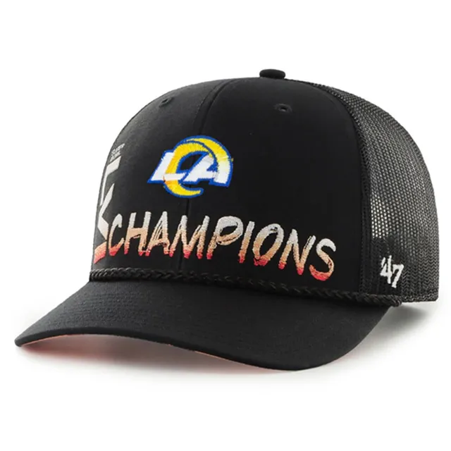 Men's '47 Royal Los Angeles Rams Burgess Trucker Adjustable Hat