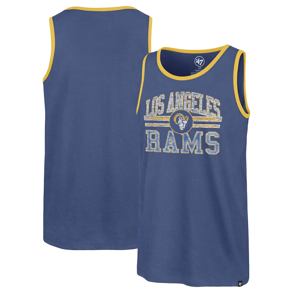 Men's '47  Blue Los Angeles Rams Winger Franklin Tank Top