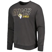 Men's '47 Charcoal Los Angeles Rams Locked Headline Pullover Sweatshirt