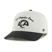 Casquette ajustable « 47 » crème/noire pour homme des Los Angeles Rams, Safe Bet Stable Hitch