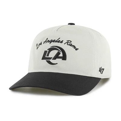 Casquette ajustable « 47 » crème/noire pour homme des Los Angeles Rams, Safe Bet Stable Hitch