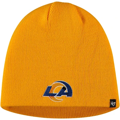 Men's '47 Gold Los Angeles Rams Secondary Logo Knit Beanie