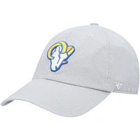 Casquette réglable Clean Up Los Angeles Rams Logo '47 grise pour homme