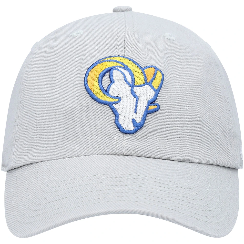 Casquette réglable Clean Up Los Angeles Rams Logo '47 grise pour homme