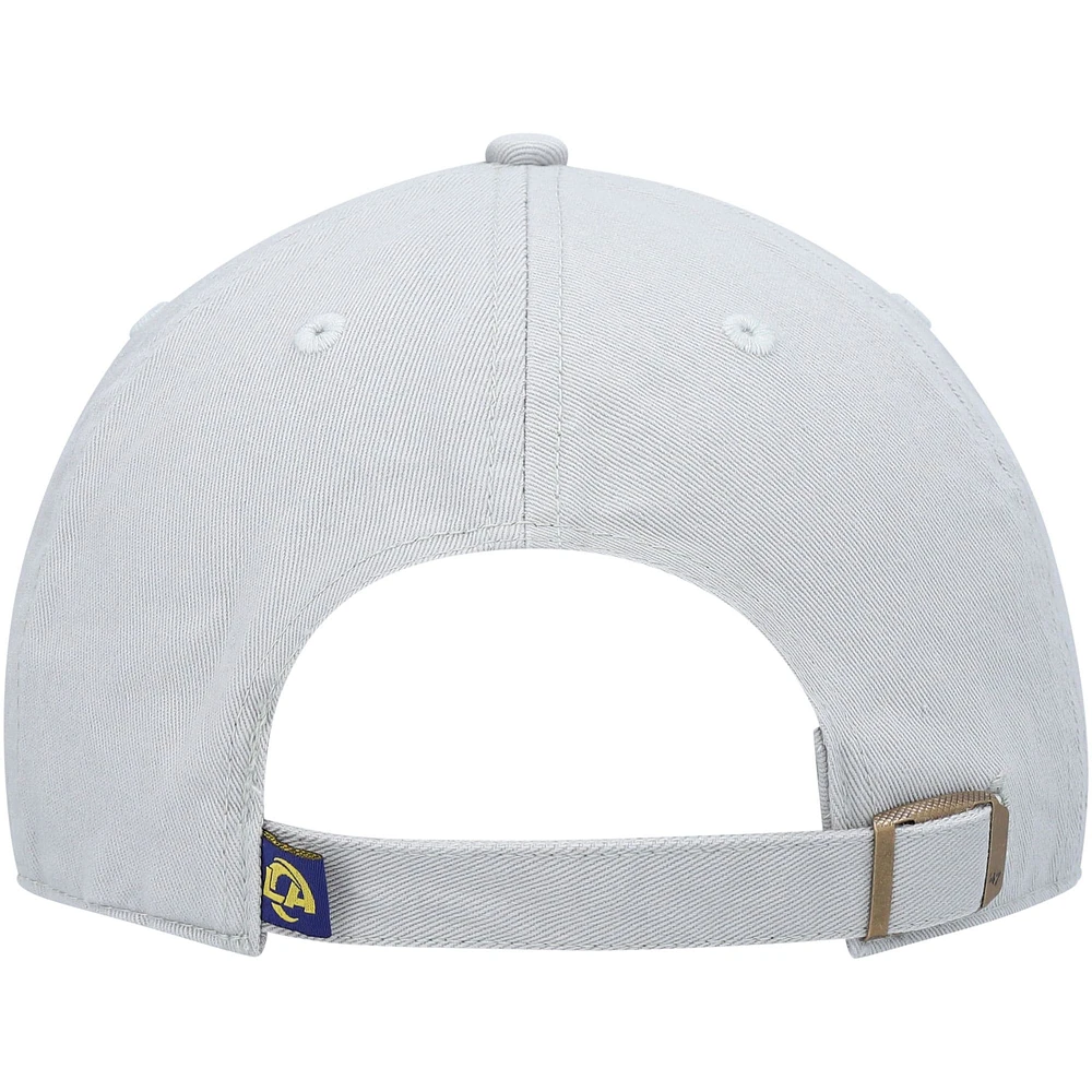 Casquette réglable Clean Up Los Angeles Rams Logo '47 grise pour homme