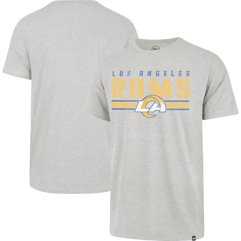 Men's Fanatics Branded Royal/Heather Gray Los Angeles Rams Arch T-Shirt & Shorts Combo Set