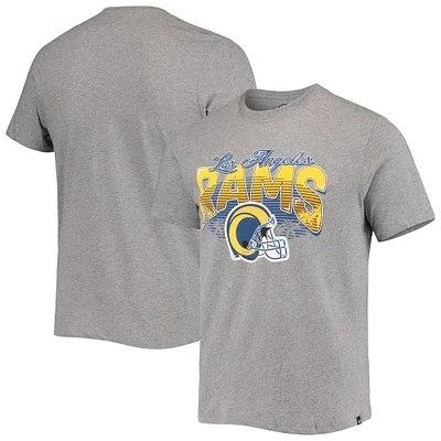 Men's '47 Heathered Gray Los Angeles Rams Super Rival Team T-Shirt