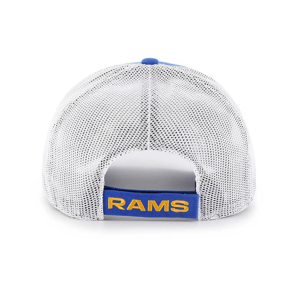 Men's '47 Royal/White Los Angeles Rams Drifter Adjustable Trucker Hat