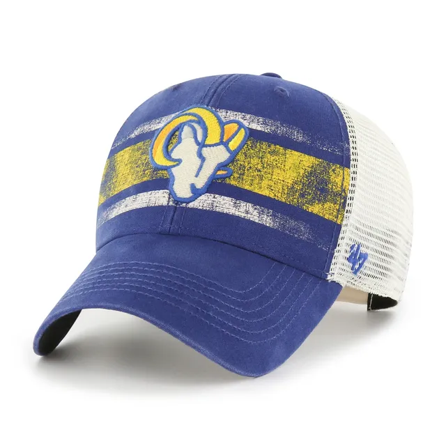 Los Angeles Rams New Era Script Trucker 9FIFTY Snapback Hat - Royal