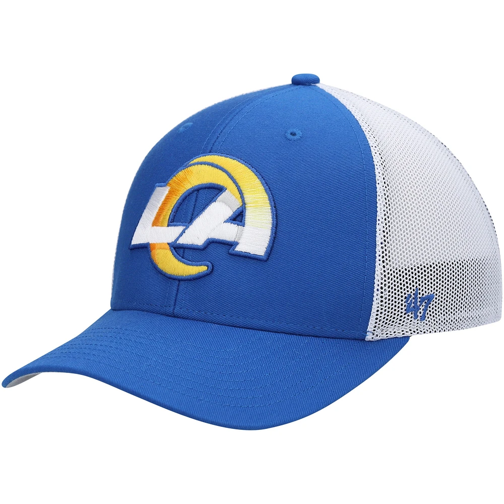 Casquette '47 Royal/White Los Angeles Rams Trophy Trucker Flex pour homme