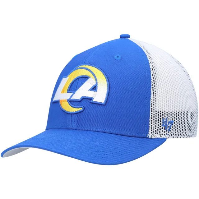 Men's New Era Royal Los Angeles Rams Script Trucker 9FIFTY