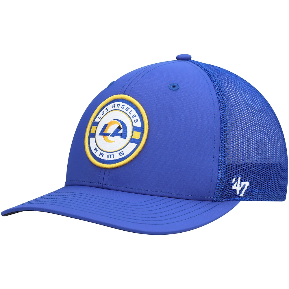 Men's '47  Royal Los Angeles Rams Berm Trucker Adjustable Hat