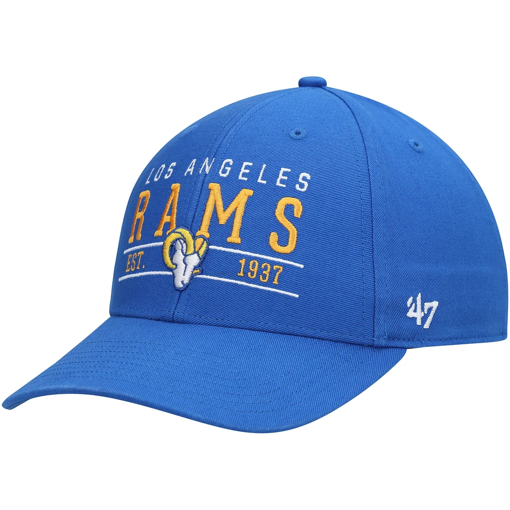 Casquette réglable '47 Royal Los Angeles Rams Centerline MVP pour homme