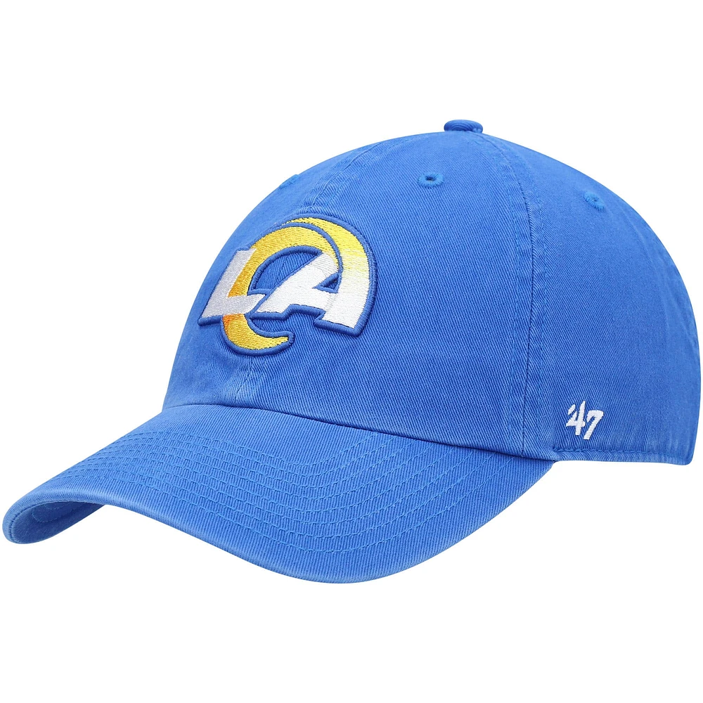 Casquette réglable '47 Royal Los Angeles Rams Clean Up Primary LA pour homme