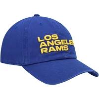 Men's '47 Royal Los Angeles Rams Clean Up Team Script Adjustable Hat