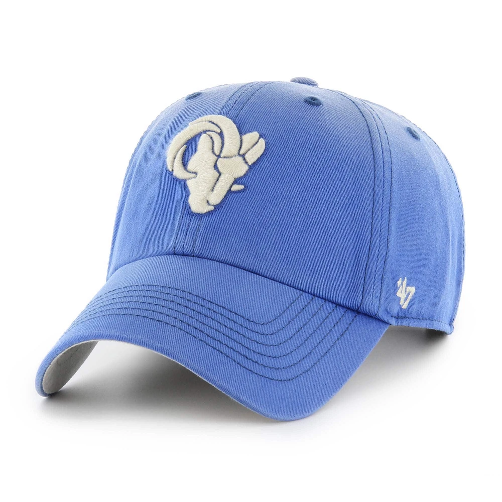 Men's '47  Royal Los Angeles Rams Dusted Clean Up Adjustable Hat