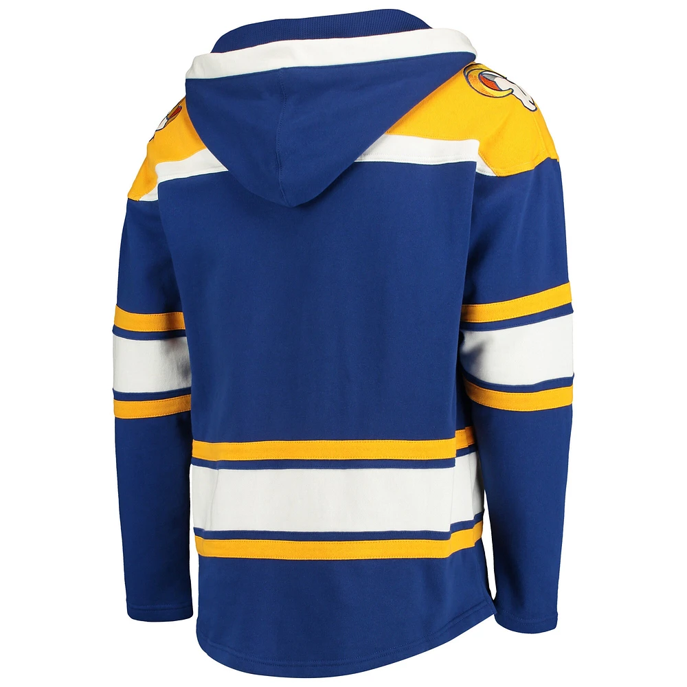 Men's '47 Royal Los Angeles Rams Lacer V-Neck Pullover Hoodie