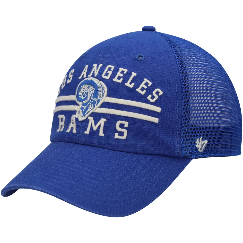 Men's Los Angeles Rams '47 Navy Drumlin Trucker Clean Up Snapback Hat