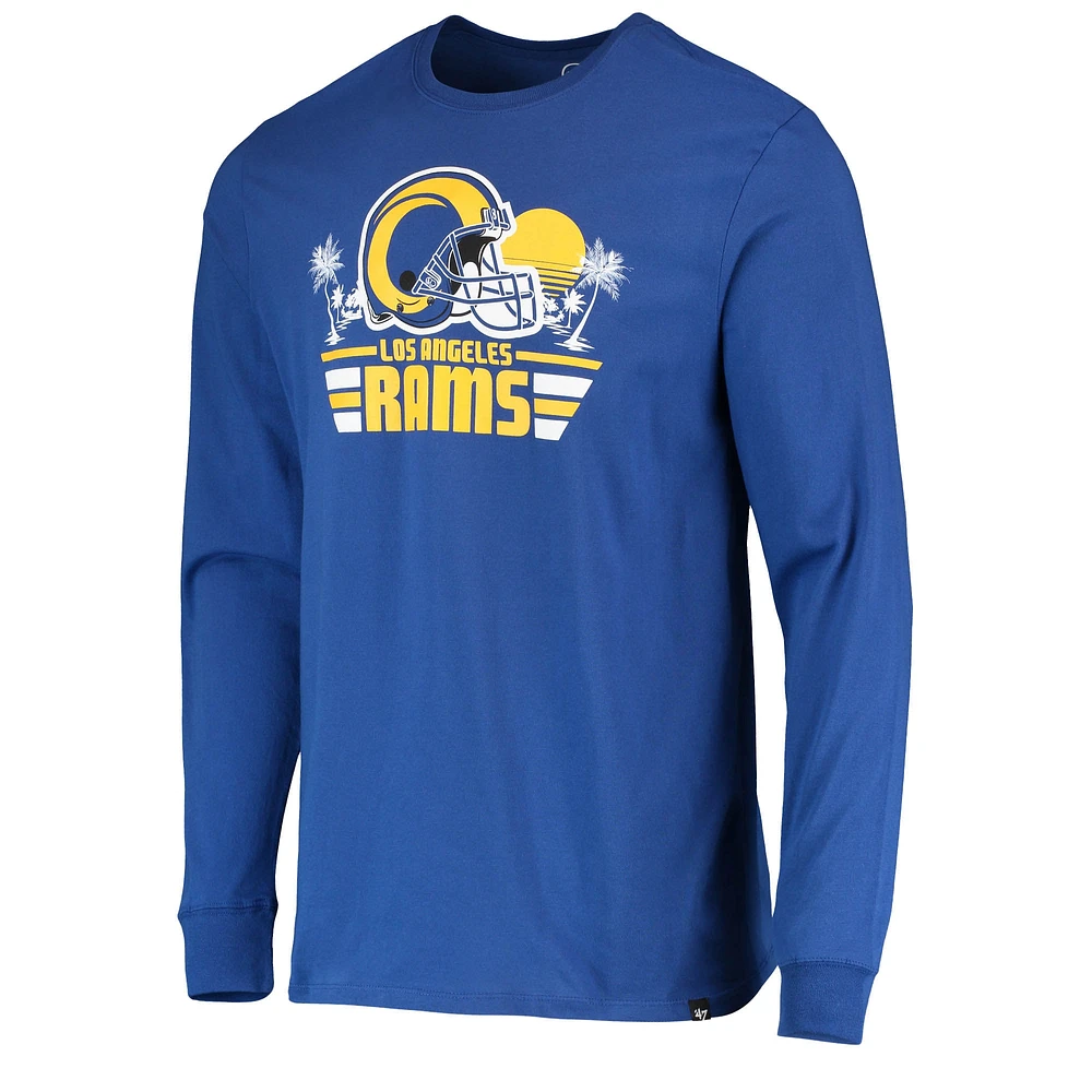 T-shirt à manches longues '47 Royal Los Angeles Rams Regional Super Rival pour homme