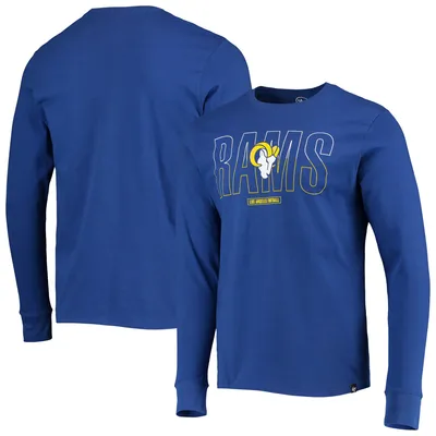 Los Angeles Rams '47 Split Squad Super Rival Long Sleeve T-Shirt - Royal