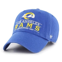 Men's '47  Royal Los Angeles Rams Vernon Clean Up Adjustable Hat