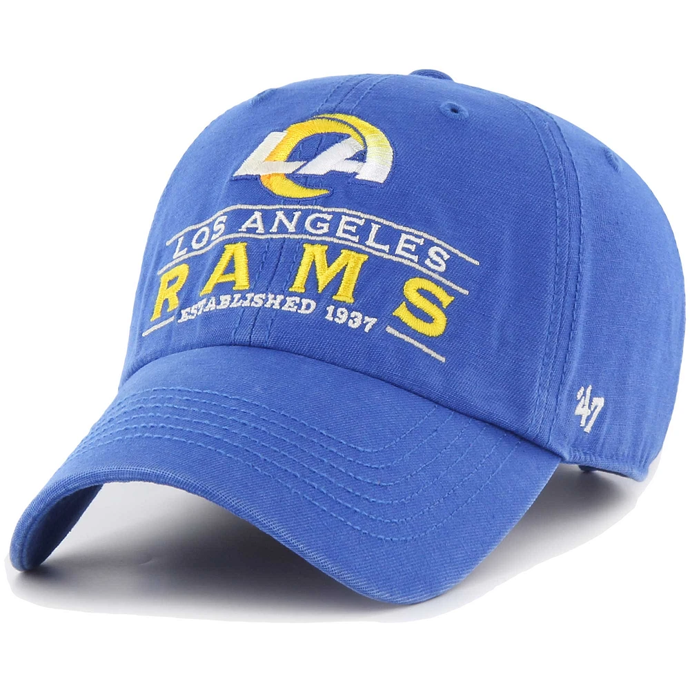 Casquette réglable '47 Royal Los Angeles Rams Vernon Clean Up pour homme