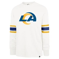 Men's '47 White Los Angeles Rams Gridiron Premier Brex Long Sleeve T-Shirt