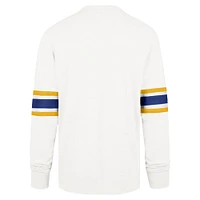 Men's '47 White Los Angeles Rams Gridiron Premier Brex Long Sleeve T-Shirt