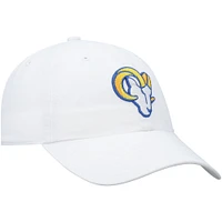 Casquette réglable Clean Up Los Angeles Rams Logo '47 blanche pour homme