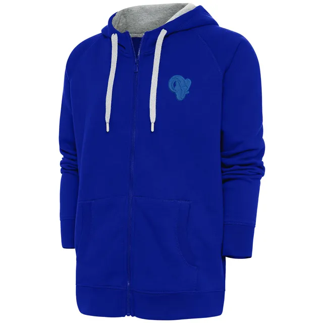 Men's Nike Royal Los Angeles Rams Performance Sideline Lockup Full-Zip Hoodie Size: Large