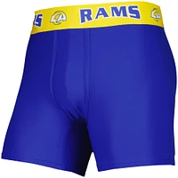 Men's Concepts Sport Royal/Gold Los Angeles Rams 2-Pack Boxer Briefs Set