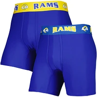 Lot de 2 boxers Concepts Sport Royal/Or Los Angeles Rams pour homme