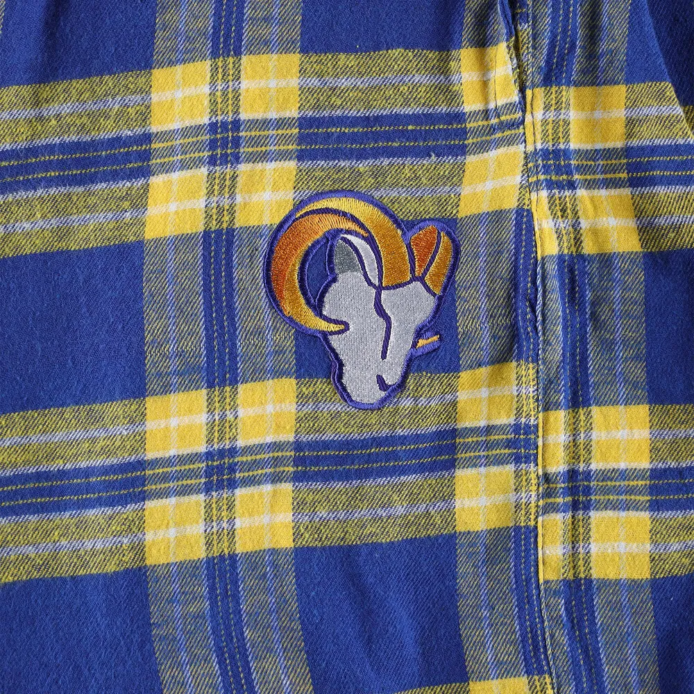 Men's Concepts Sport Royal Los Angeles Rams Ultimate Plaid Flannel Pajama Pants