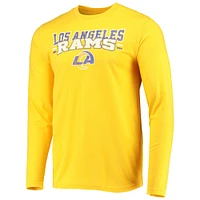 Concepts Sport Royal/Or Los Angeles Rams Meter T-shirt à manches longues et pantalon Ensemble de nuit