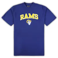 Ensemble de nuit pour homme Concepts Sport Royal/Heather Grey Los Angeles Rams Big & Tall T-shirt et pantalon pyjama