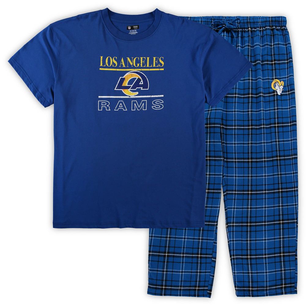 Men's Concepts Sport Royal Los Angeles Rams Ultimate Plaid Flannel Pajama  Pants