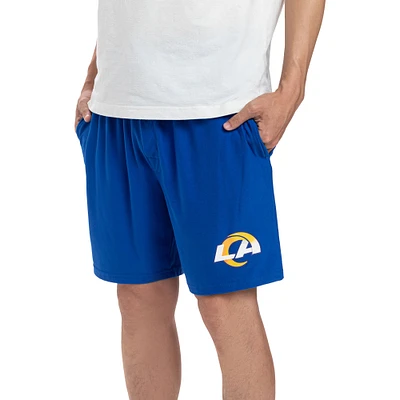 Ensemble de deux shorts Concepts Sport Royal Los Angeles Rams Gauge Jam pour hommes